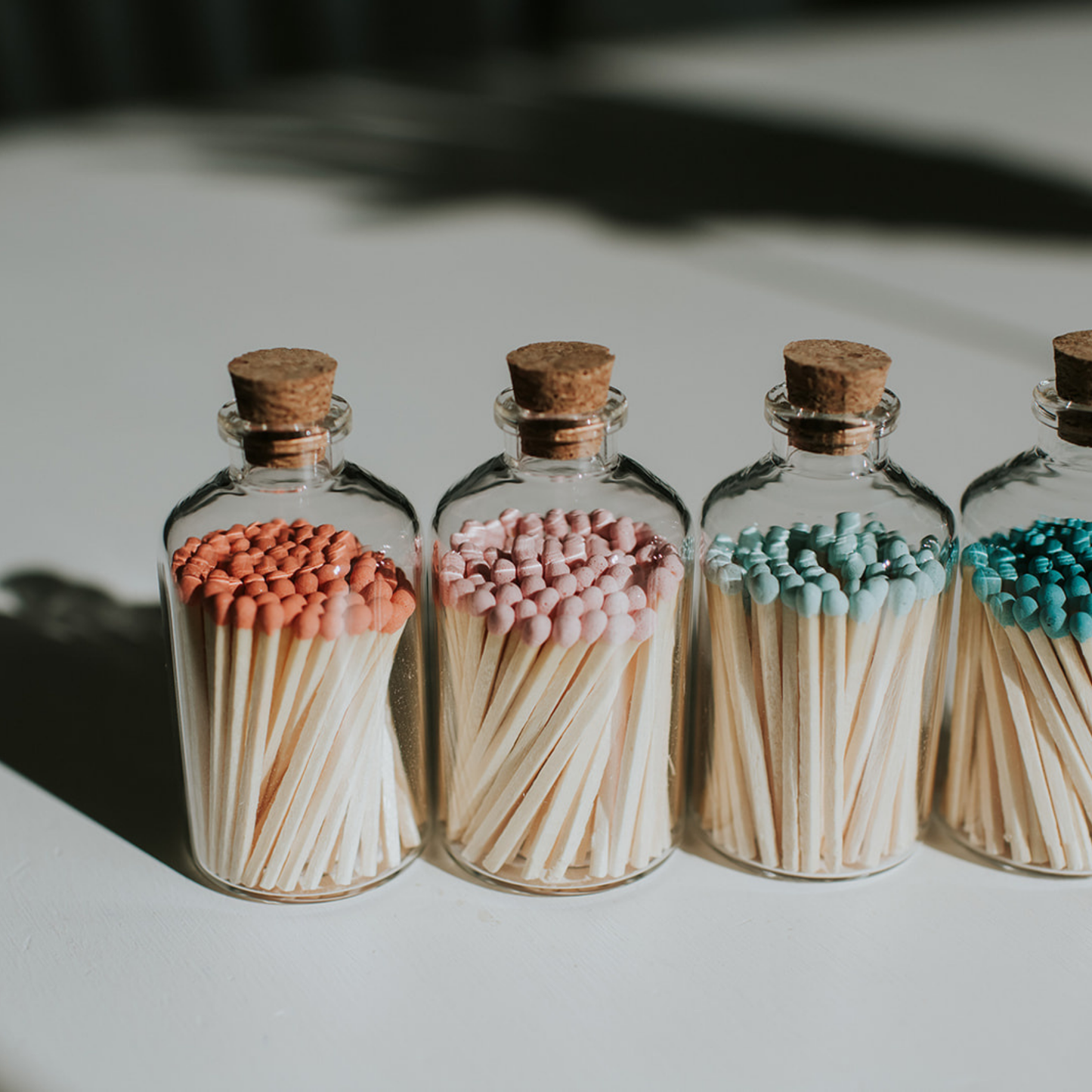 Apothecary Matches: Unlabelled: Turquoise